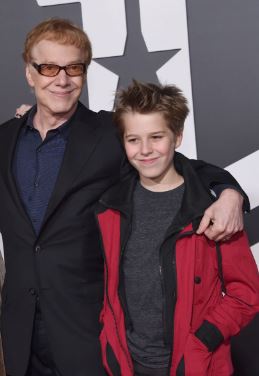 Young Oliver Elfman with his dad Danny Elfman